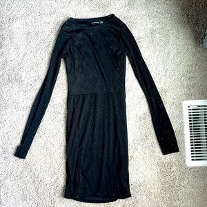 PRETTYLITTLETHING mini bodycon sparkle dress women size 2